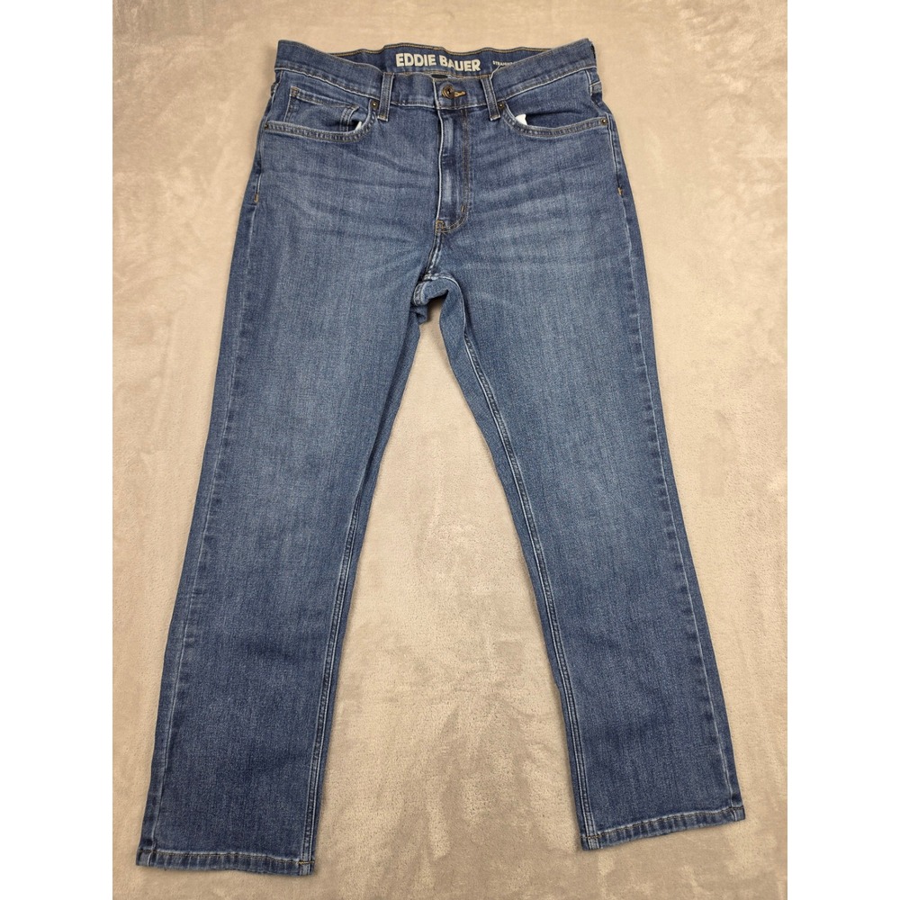 Eddie Bauer Jeans Mens 32x30 Blue Straight Fit Specialty Dyed Denim